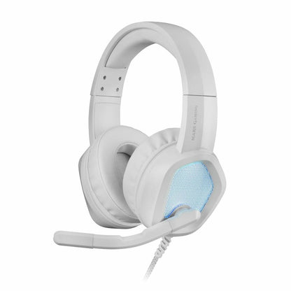 Gaming Earpiece with Microphone Mars Gaming MH320W LED RGB Stereo Grey-0