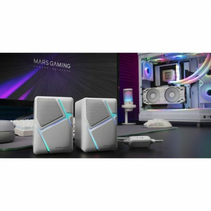 PC Speakers Mars Gaming MSHW White-1