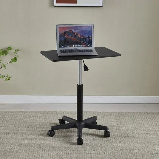Adjustable Height Movable Laptop Desk with Pulley - Versatile Bedside & Office Table-1